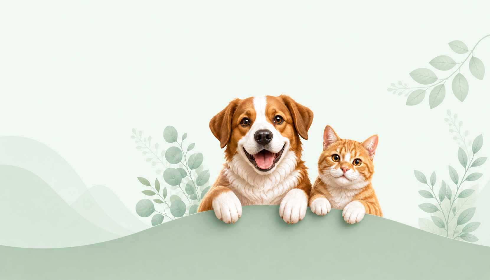Cachorro e gato aguardando adoção
